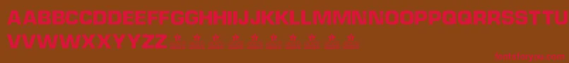 DieselpowerPersonalUse Font – Red Fonts on Brown Background