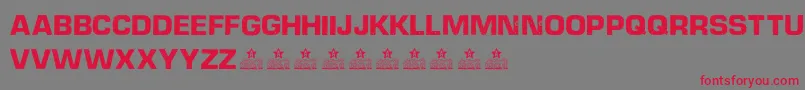 DieselpowerPersonalUse Font – Red Fonts on Gray Background