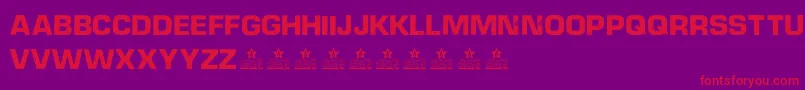 DieselpowerPersonalUse Font – Red Fonts on Purple Background