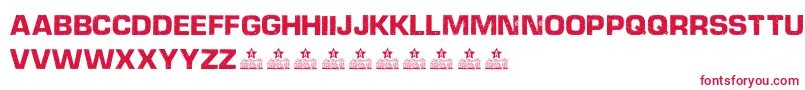 DieselpowerPersonalUse Font – Red Fonts on White Background