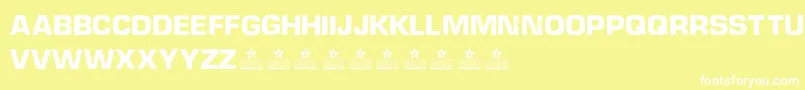 DieselpowerPersonalUse Font – White Fonts on Yellow Background