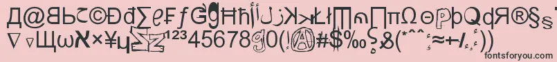 WeirdTucanNoobsFromSaintSeson Font – Black Fonts on Pink Background