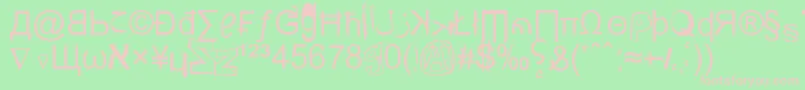 WeirdTucanNoobsFromSaintSeson Font – Pink Fonts on Green Background