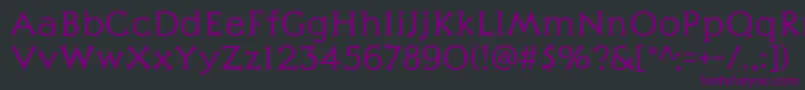 Julius-fontti – violetit fontit mustalla taustalla
