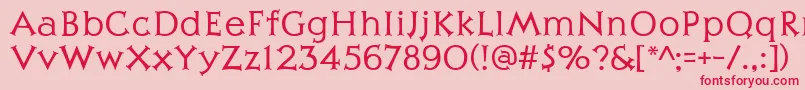 More about Julius Font Julius Font – Red Fonts on Pink Background