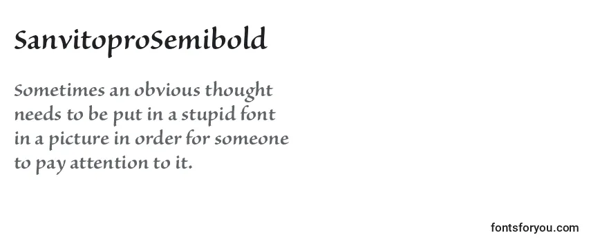 Review of the SanvitoproSemibold Font