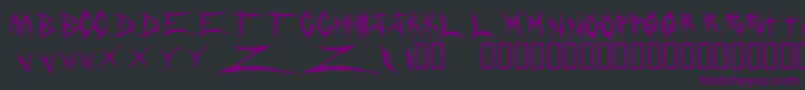 DeadbitchRegular Font – Purple Fonts on Black Background