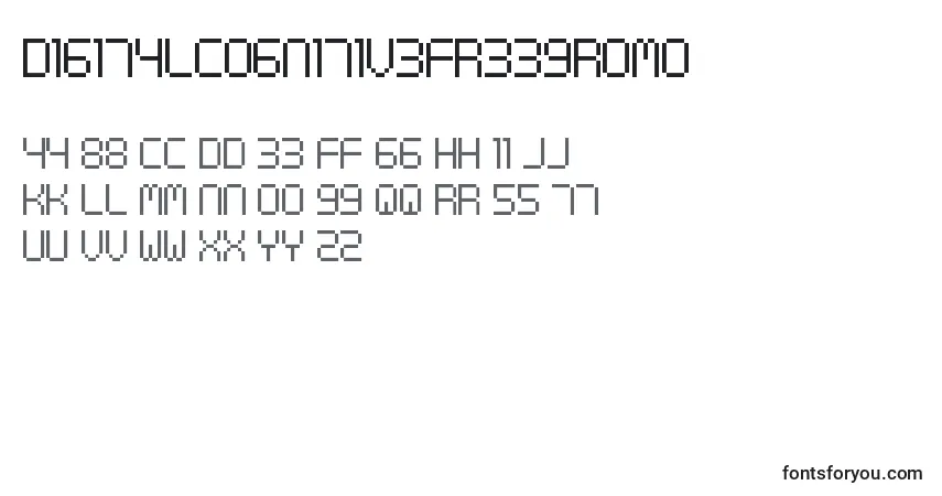 Шрифт DigitalCognitiveFreePromo – алфавит, цифры, специальные символы