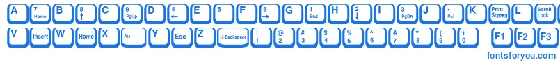KeyTop Font – Blue Fonts