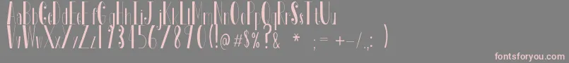 Tosca Font – Pink Fonts on Gray Background