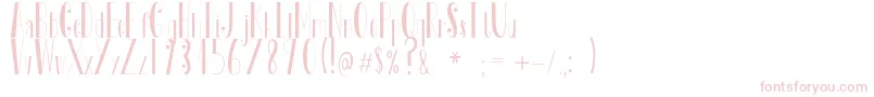 Tosca Font – Pink Fonts on White Background