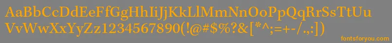 KeplerstdCapt Font – Orange Fonts on Gray Background