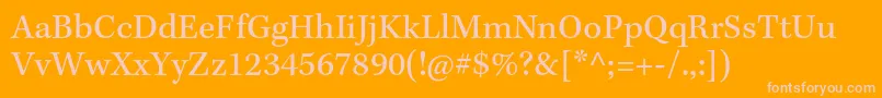 KeplerstdCapt Font – Pink Fonts on Orange Background