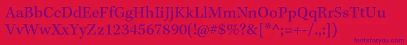 KeplerstdCapt Font – Purple Fonts on Red Background