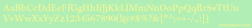 KeplerstdCapt Font – Yellow Fonts on Green Background