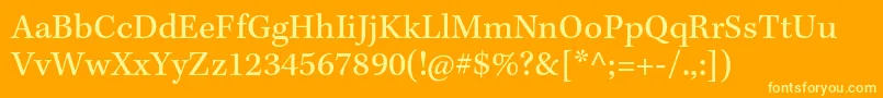KeplerstdCapt Font – Yellow Fonts on Orange Background