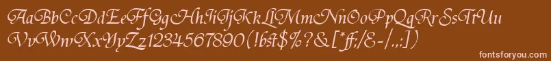 fuente TirantiSolidLetPlain.1.0 – Fuentes Rosadas Sobre Fondo Marrón
