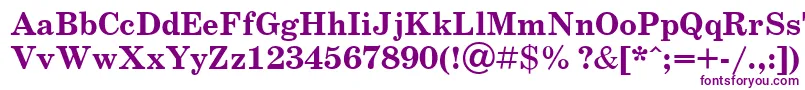 SchoolbookBoldCyrillic Font – Purple Fonts on White Background