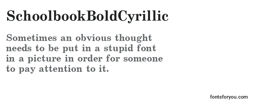 SchoolbookBoldCyrillic-fontti