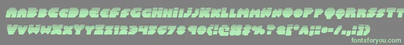 Balastaralhalfital Font – Green Fonts on Gray Background