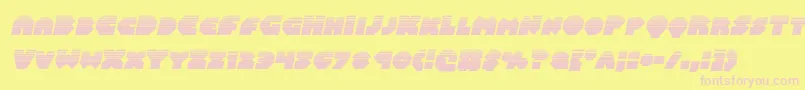 Balastaralhalfital Font – Pink Fonts on Yellow Background