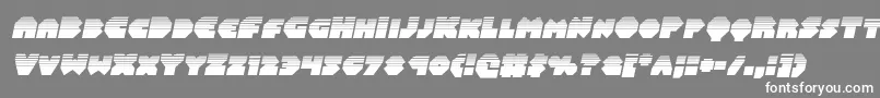 フォントBalastaralhalfital – 灰色の背景に白い文字