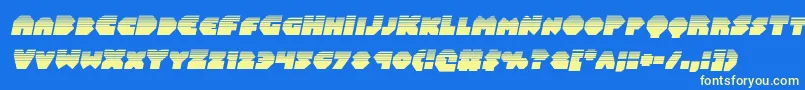 Balastaralhalfital Font – Yellow Fonts on Blue Background