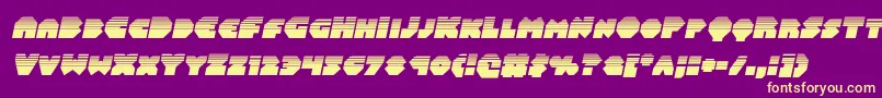 Balastaralhalfital Font – Yellow Fonts on Purple Background