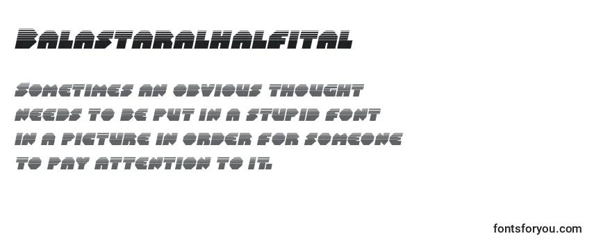 Шрифт Balastaralhalfital