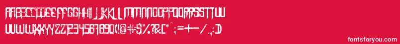 CapellaRockIiiBold Font – White Fonts on Red Background