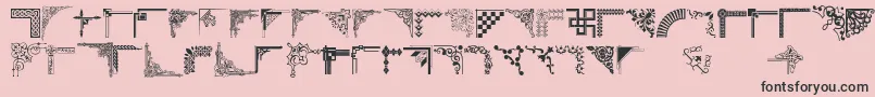 Шрифт Cornpop – чёрные шрифты на розовом фоне
