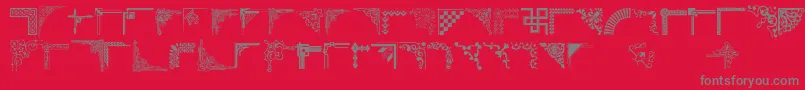 Шрифт Cornpop – серые шрифты на красном фоне