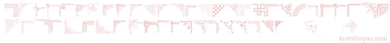 フォントCornpop – 白い背景にピンクのフォント