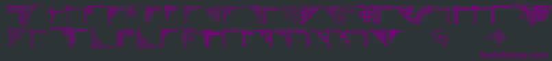 Шрифт Cornpop – фиолетовые шрифты на чёрном фоне