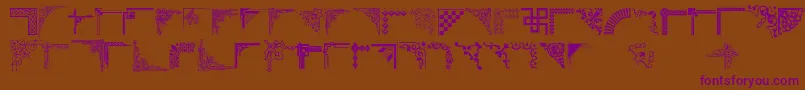 Cornpop Font – Purple Fonts on Brown Background
