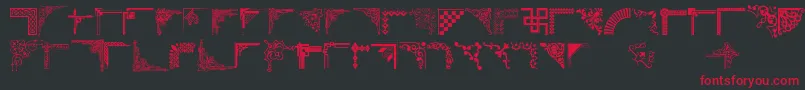 Cornpop Font – Red Fonts on Black Background