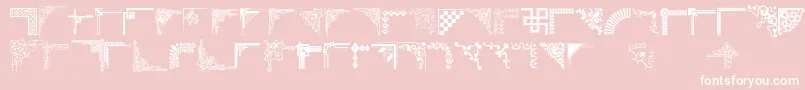 Шрифт Cornpop – белые шрифты на розовом фоне