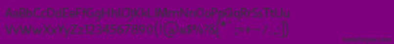 VanloseBooktypeNormal Font – Black Fonts on Purple Background