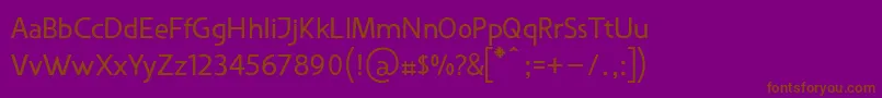 VanloseBooktypeNormal Font – Brown Fonts on Purple Background