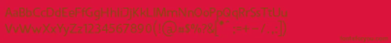 VanloseBooktypeNormal Font – Brown Fonts on Red Background