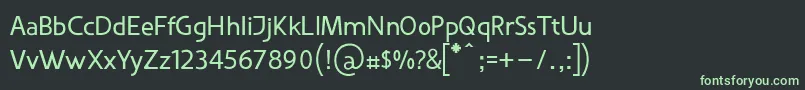 fuente VanloseBooktypeNormal – Fuentes Verdes Sobre Fondo Negro