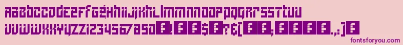 Lampoon Font – Purple Fonts on Pink Background