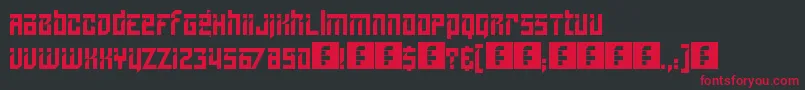 Lampoon Font – Red Fonts on Black Background