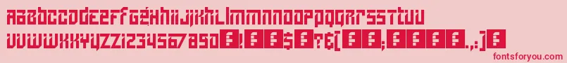 Lampoon Font – Red Fonts on Pink Background