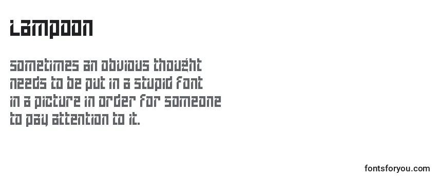 Lampoon Font