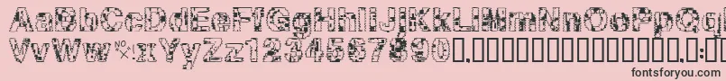 Asylum Font – Black Fonts on Pink Background