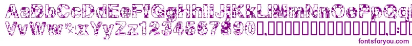 Asylum Font – Purple Fonts on White Background