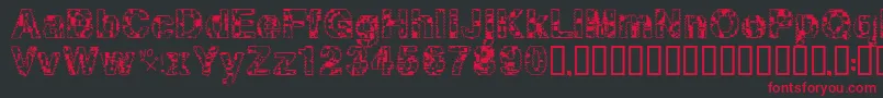 Asylum Font – Red Fonts on Black Background