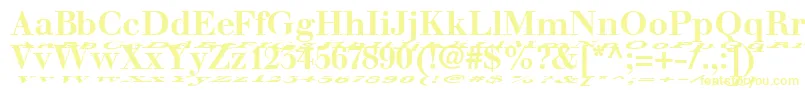 WalbaumFloatBold Font – Yellow Fonts