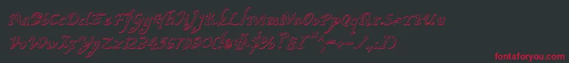 Valleyforgeoi Font – Red Fonts on Black Background